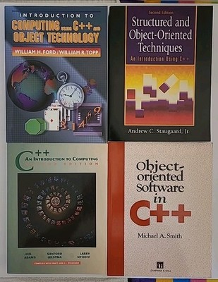 4 - C++ Structured & Object Computing Books Clean/No Writing PBs