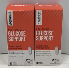 2x Hydroxycut Pro Clinical Glucose Support 60 Capsules Each EXP 06/2027 