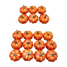 Artificial Pumpkins Fake Foam Pumpkin Lifelike Party Supplies Ornament Orange