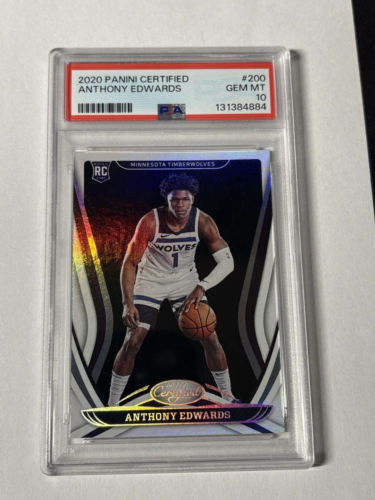 2020-21 Certified Anthony Edwards #200 PSA 10 GEM MT