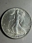 1942 Walking Liberty Half Dollar, 90% Silver, USA