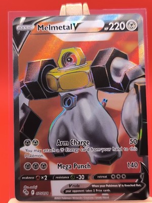 Melmetal V 075/078 Pokémon GO Full Art Ultra Rare Pokemon Card