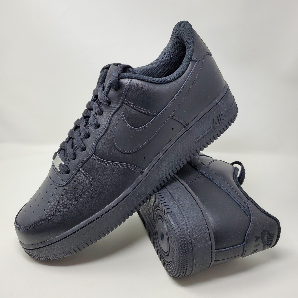 Nike Air Force 1 Mid '07 Triple Black CW2289-001 Men's Size 13 | eBay