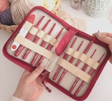 Premium Crochet Hook Set with Case   Soft Grip Ergonomic Hooks  9 Sizes  Sciss