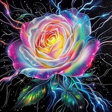 Flower Diamond Arts Kits for Adults-Flowers Diamond Painting Kits, Flowers-1