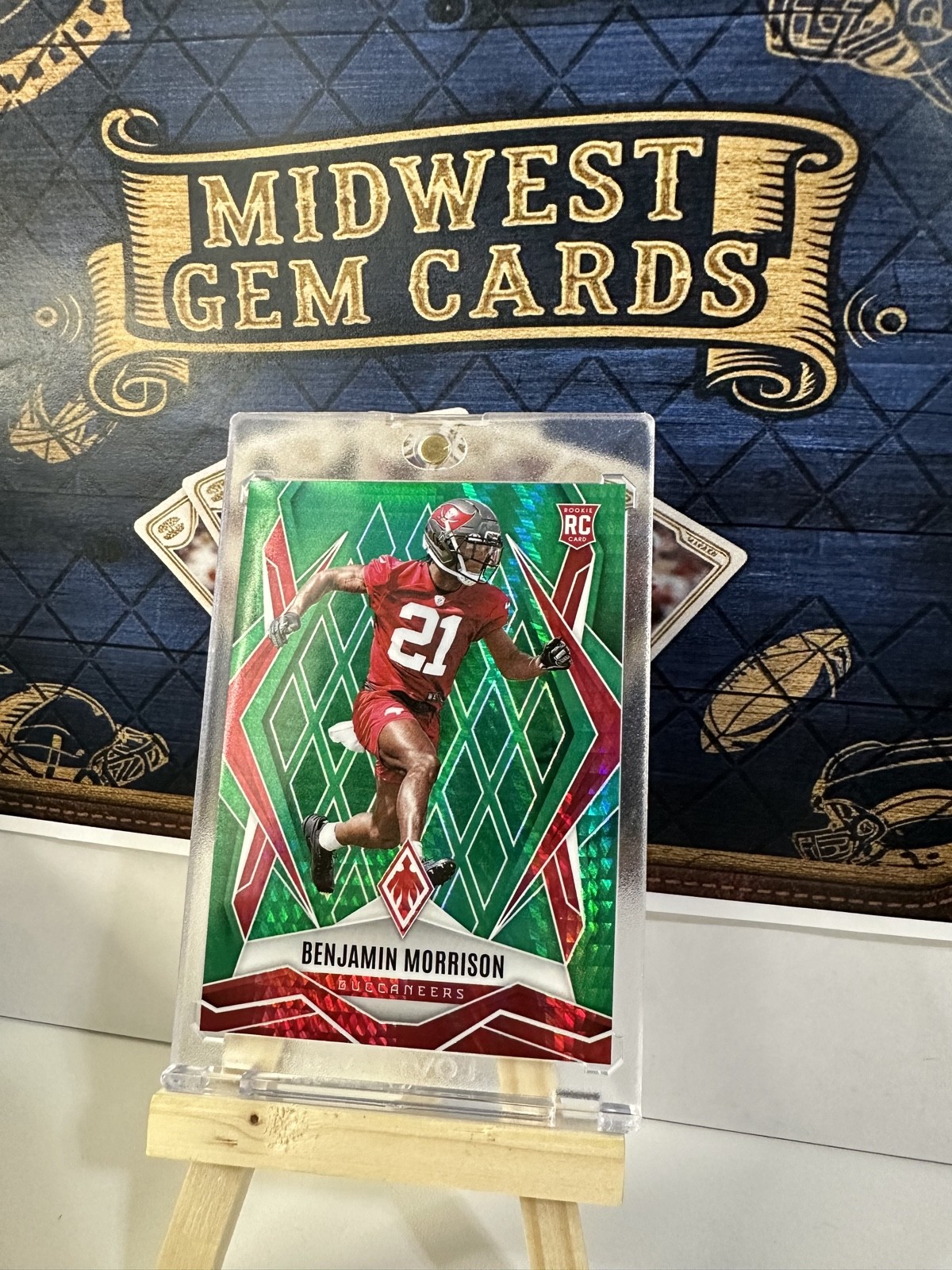 🔥2025 Panini Phoenix - Rookies Benjamin Morrison #247 Green Hyper /149 (RC)🔥