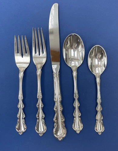International Sterling Silver Angelique Individual 5 Piece Place Setting