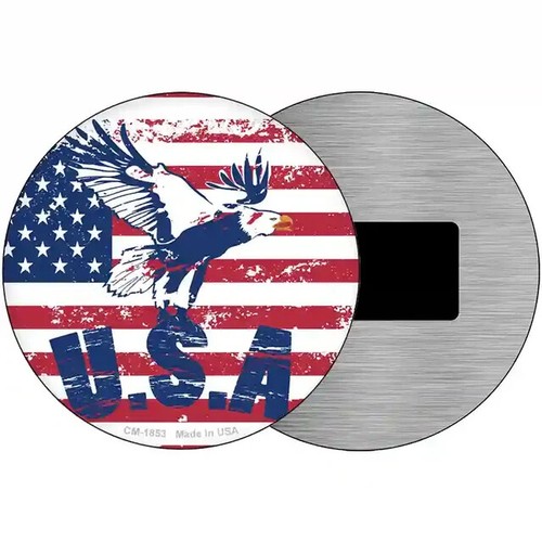 USA Eagle 3.5" Magnet Plaque Fridge Refrigerator Kitchen Home Wall Door - 第 1/2 張圖片