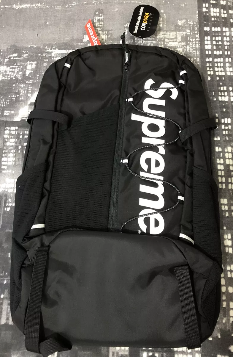 Supreme Cordura Black Backpack Bogo SS17 100% Authentic Rare Great Condition