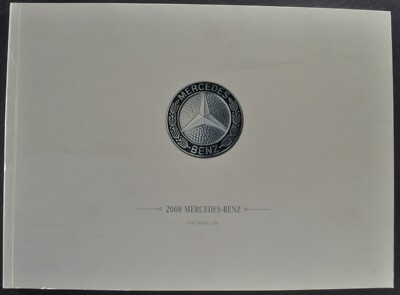 2008 Mercedes-Benz Brochure SL CL 550 S 600 E CLK SLK 350 280 55 65 AMG Original