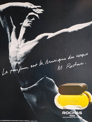 Rochas Vintage Print Ad !! '' MACASSAR Eau de Toilette for Men ''