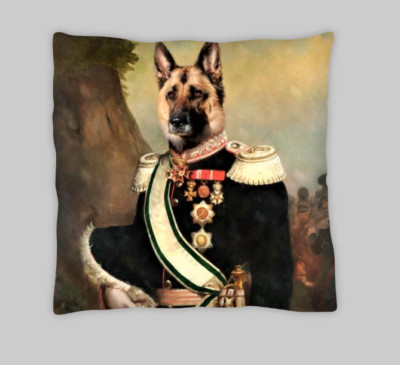 Steampunk doppelseitige Kissenbezüge Deutscher Schäferhund 45 x 45 cm (18 x 18)