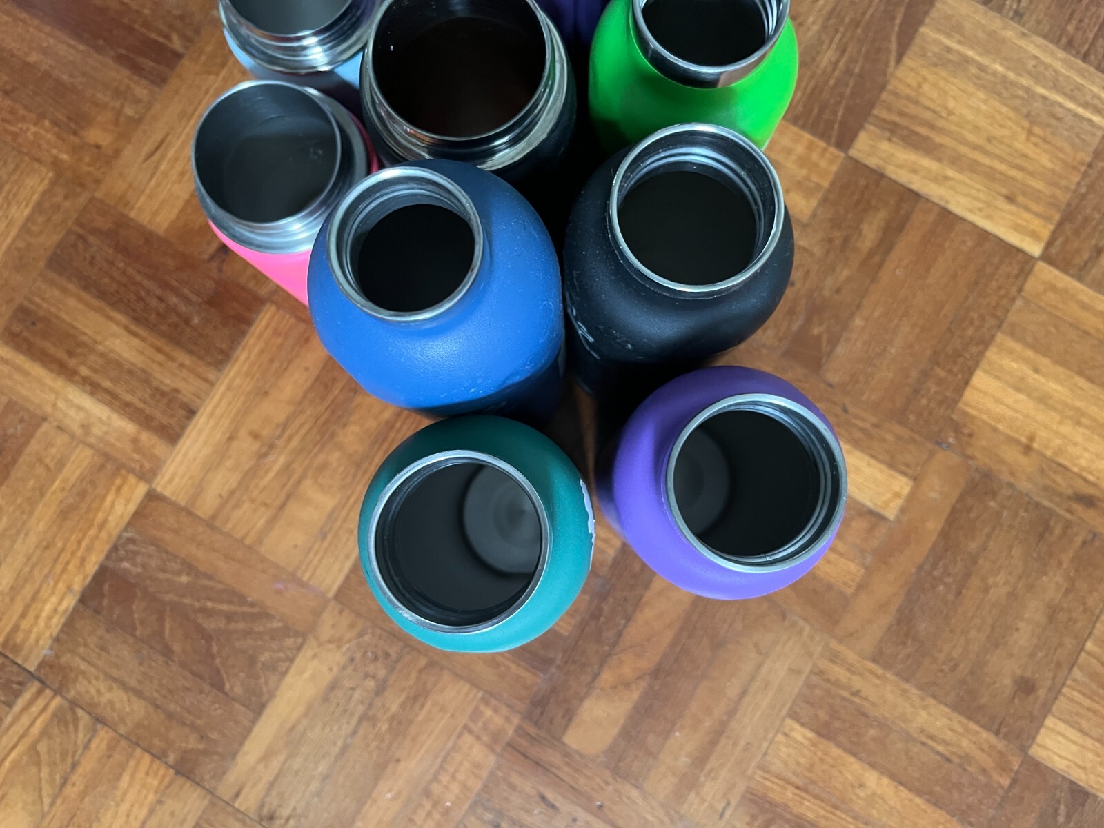 Lot of 10 Hydro Flask Insulated Bottle Standard Wide Mouth 18oz 21oz 24oz 12oz