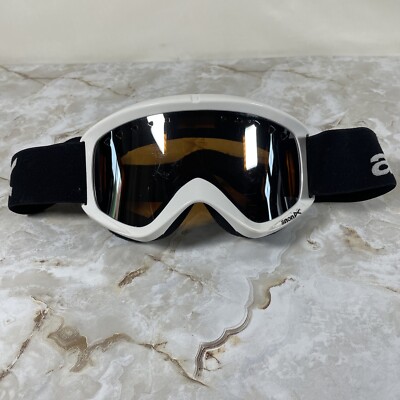 Anon Snow Goggles White Flexible Frame Black Strap Orange Lenses Unisex