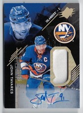  2017-18 SPx Premium Materials Patch Autograph #16 John Tavares 10/25 !!