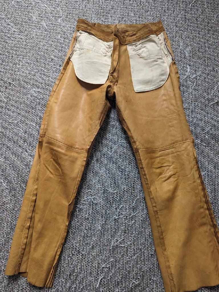 vintage LEVIS cowhide BIG E suede pants 32x30 leather vintage LEVIS cowhide BIG E suede pants 32x30 leather