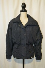 Vtg Tyrolia Skiwear Jacket Navy Blue Size 6 Women's