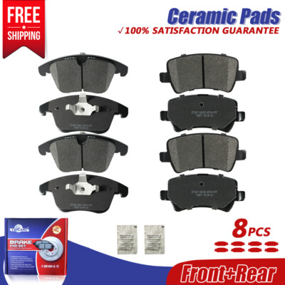 Front & Rear Ceramic Brake Pads for Land Rover LR2 Range Rover Evoque Volvo S80