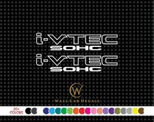 2 I-vtec Sohc 11 12 Vinyl Decal Emblem Sticker Fits A Honda Civic Accord Jdm
