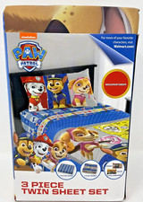 Paw Patrol "Gangs All Here" 3 Piece Twin Sheet Set, Skye, Chase, Marshall, Rumbl