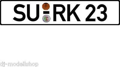 DEUTSCHLAND WUNSCHKENNZEICHEN,KENNZEICHEN FÜR MODELLAUTO ALTE DIN 1:24 DIARAMA