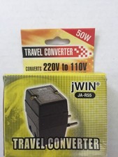 50 Watt Round Pin Foreign Travel AC Converter Adapter 220V to 110V, Step Down
