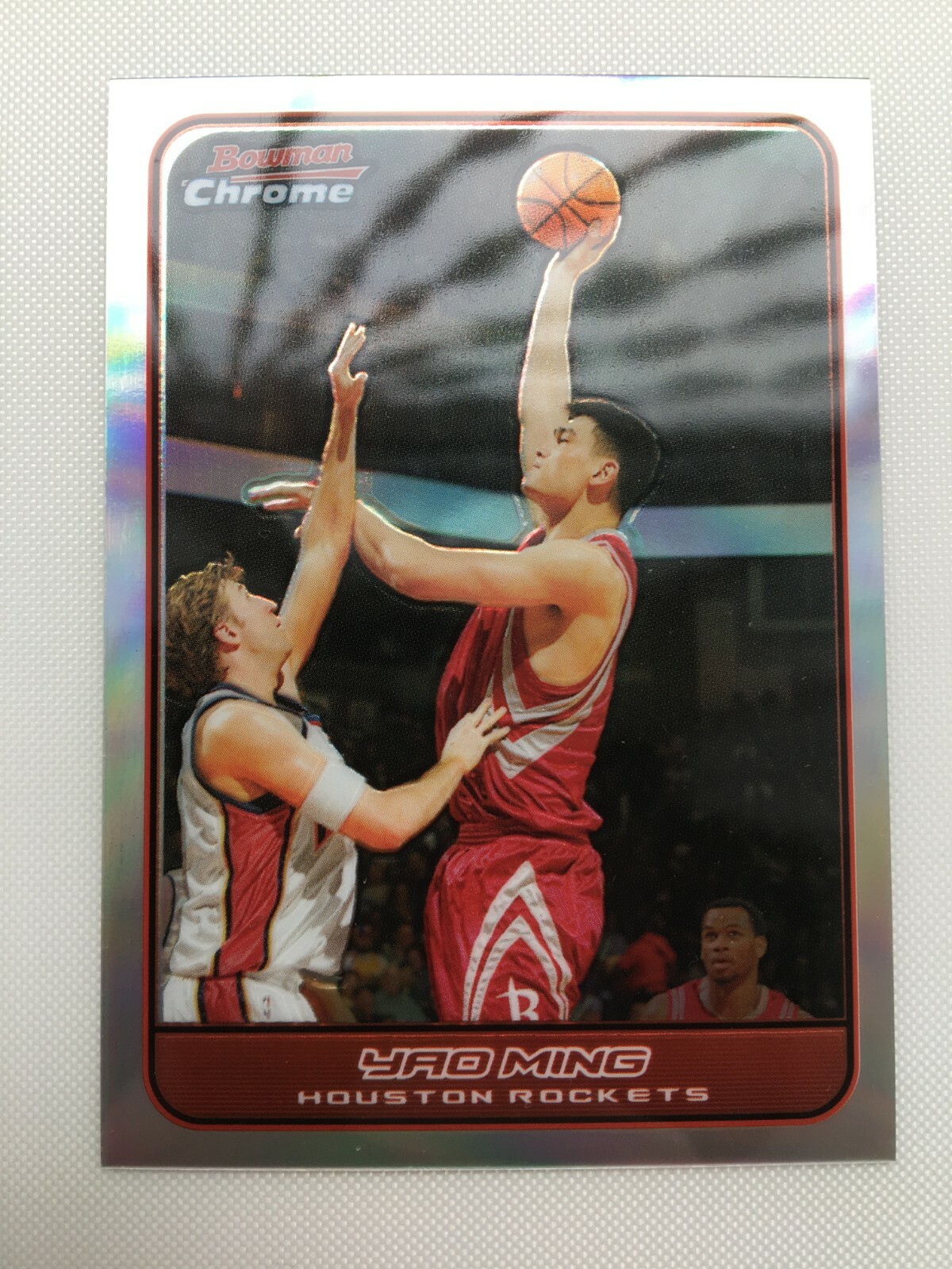2006-07 Bowman Chrome Yao Ming Silver Refractor #18 38/249 Houston Rockets HOF