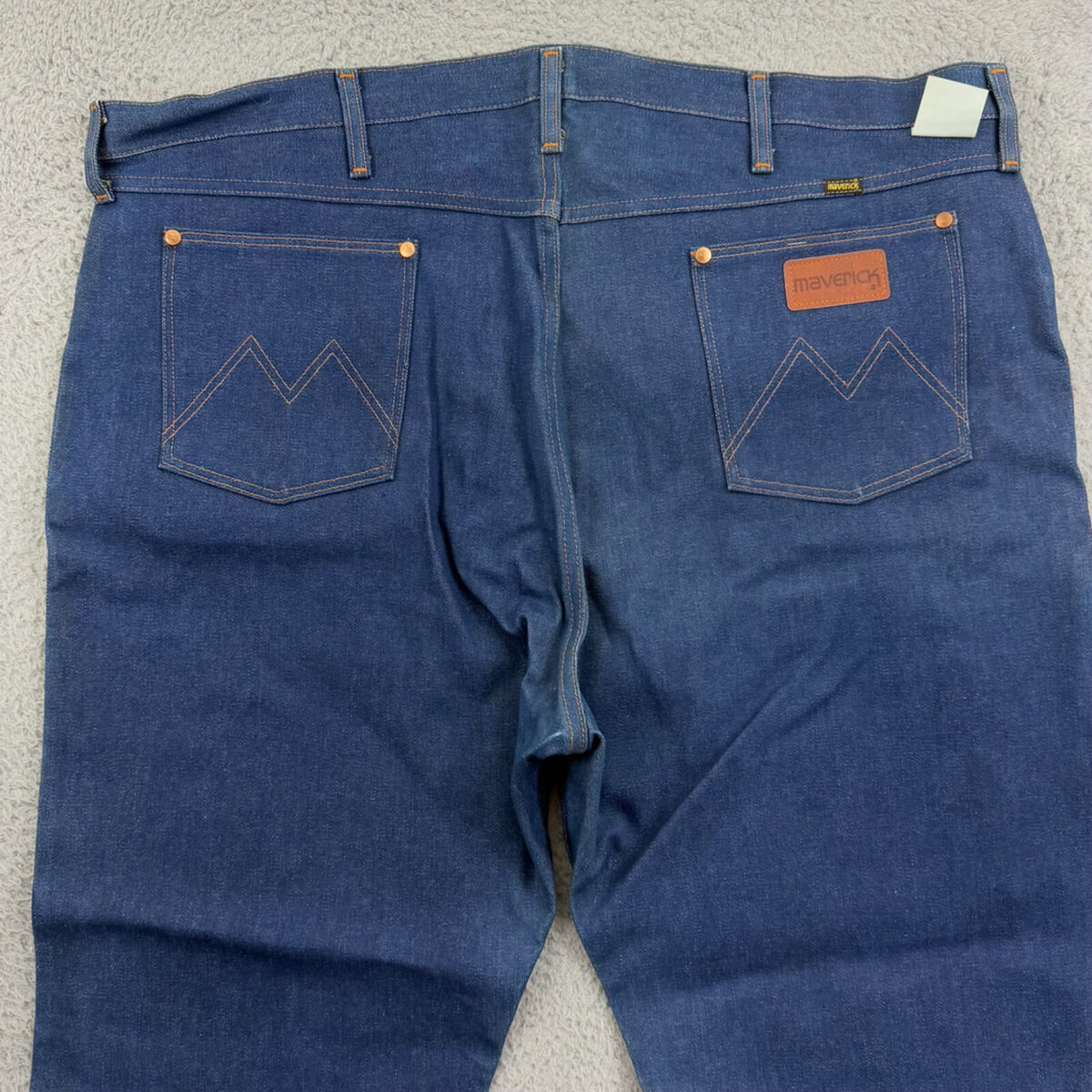 Vintage Maverick Jeans Mens 46x30 Indigo Denim Western 70s Vintage Maverick Jeans Mens 46x30 Indigo Denim Western 70s