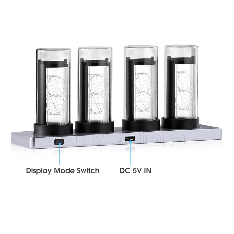 Vintage LED Nixie Tube Clock Digital Display APP Control Clock Desktop DIY Gift - Image 3 of 4