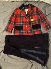 vinatge r gee original blazer pant set