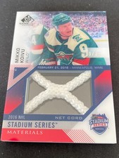 2016-17 UD SP Game Used Net Cord Mikko Koivu Stadium Series 19/35 #SSNC-MK