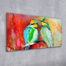 Acrylglasbild Wandbild Plexiglas 100x50 Foto Bild Tiere Bienenfresser Vögel
