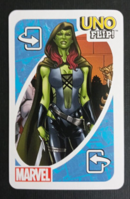Marvel Uno Flips Card Blue Gamora Flip Card /Killmonger #6