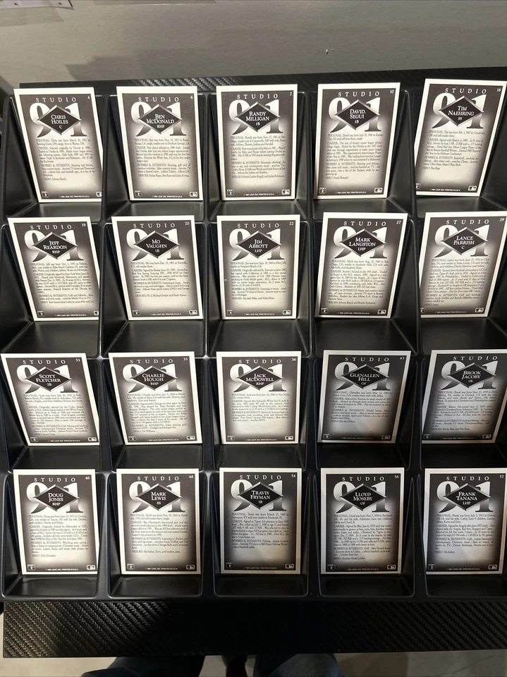1991 Leaf Studio Baseball Cards Complete Your Set (#'s1-275 ) EXCEL. or Better - Image 2 of 4