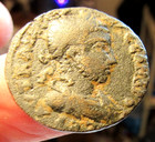 MESOPATAMIA,EDESSA.SEVERUS ALEXANDER.222-235AD.AE27MM TYCHE 2 STARS RIVER DEITY — photo 6