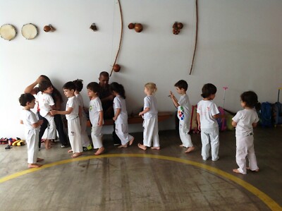Capoeira Brazilian Martial Art With Berimbau Instrument Lettering - View #6