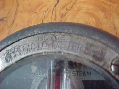 1918 BUICK BOYCE MOTOR-METER SOLID BRASS DOG BONE BASE LARGE