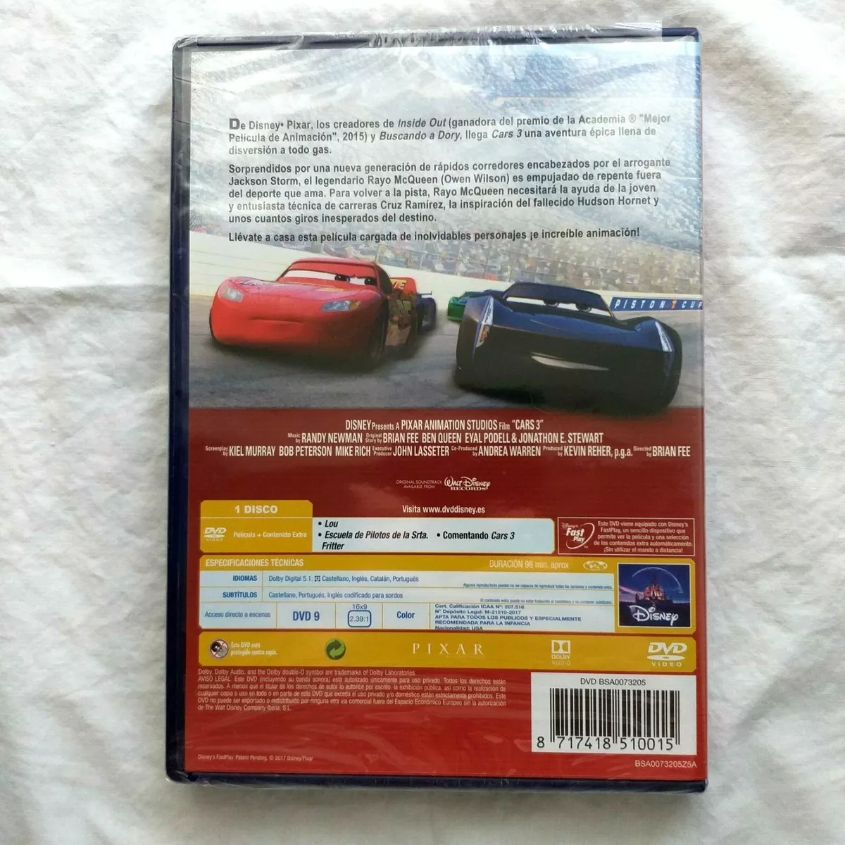 Cars 3 [DVD] [2017]