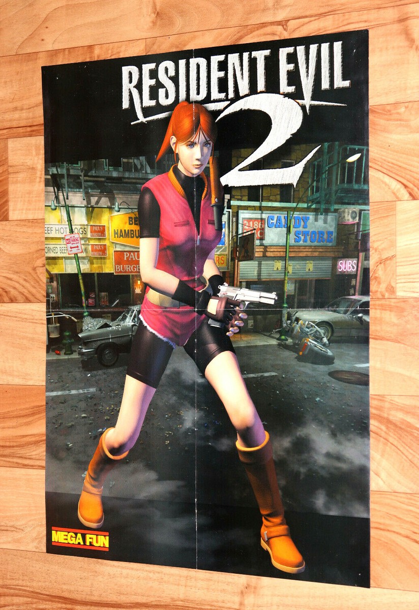 チャンダリスモ・イルストラード/Gecko Turner ゲコ・ターナー：未開封 Resident Evil 2 / Gex Enter the Gecko Very Rare Poster PS1