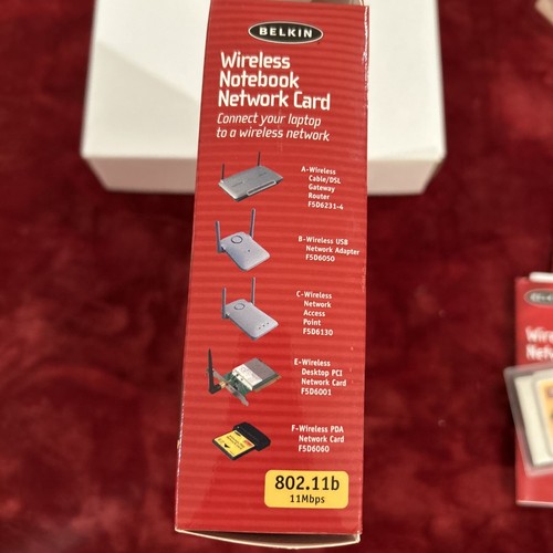 Belkin Wireless Notebook Network Card 802.11b Manuals & Original Box V 2101 - 第 12/16 張圖片