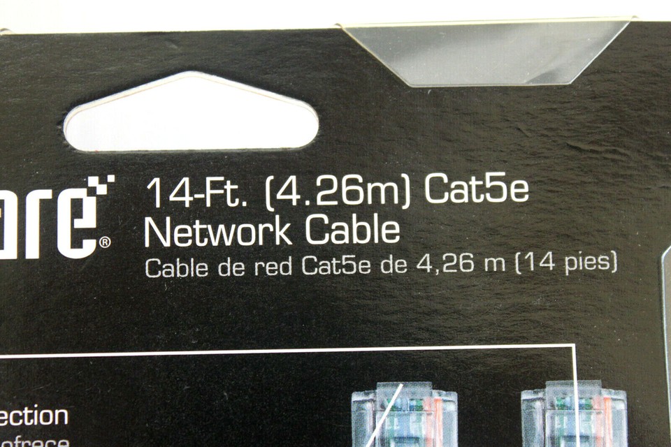 Gigaware 14Ft. (4.26m) Cat5e Network Cable For Home Office eBay