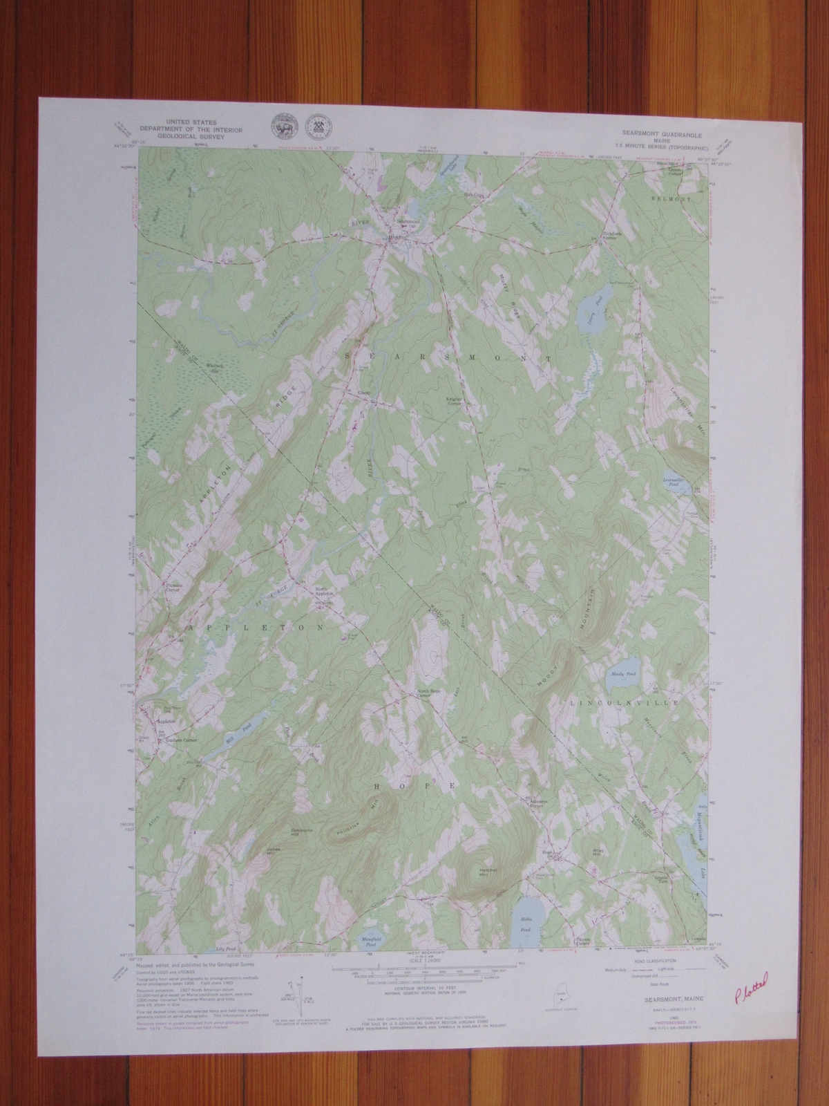 Searsmont Maine 1979 Original Vintage USGS Topo Map eBay