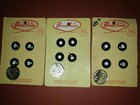 <!--F#f_0-->3 CARDS OF BLACK & DIAMANTE AUSTRALIAN MADE BEAUCLAIRE BUTTONS 1cm DIAMETER<!--F/-->