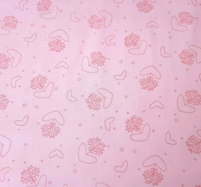Basically Hugs BTY Helen Stubbings P&B Textiles Pink Floral Flower Heart