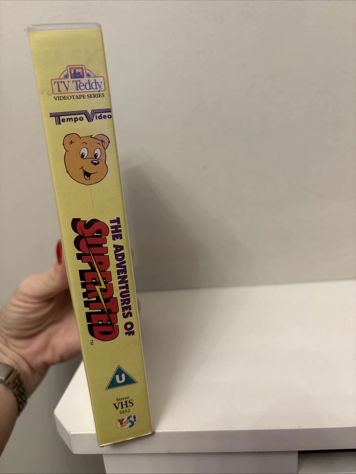 Vintage Retro 90s Tomy TV Teddy The Adventures Of Superted VHS Video Tape - Image 4 of 4