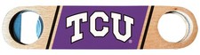 Texas Christian University Wooden Bottle Opener - Full Color Design