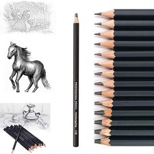 Drawing Sketch Pencil Set 14pcs Sketching Pencils 12B 10B 8B 7B 6B 5B 4B 3B 2...