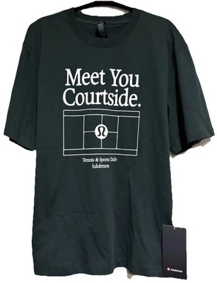 NWT LULULEMON MENS X-LARGE HEAVYWEIGHT COTTON T-SHIRT*GRAPHIC RAINFOREST