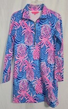 Lilly Pulitzers Size XS UPF 50+ Skipper Dress Borealis Blue Tropic Down Low