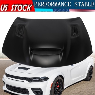 For 2015-2023 Dodge Charger SRT Hellcat Redeye Hood Aluminum with 3 Scoops